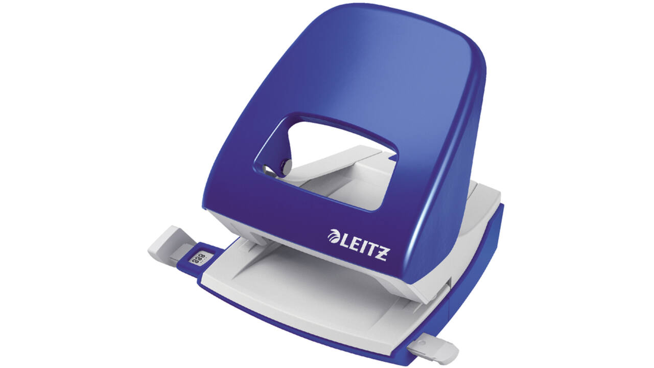 Perforator Leitz 5008 Nexxt metaal 30 vel blauw