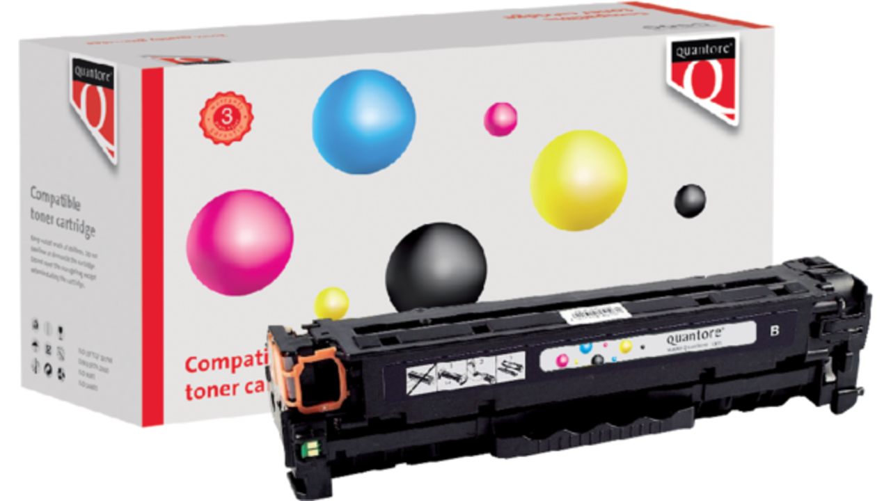 Tonercartridge Quantore alternatief tbv HP CC530A 304A zwart