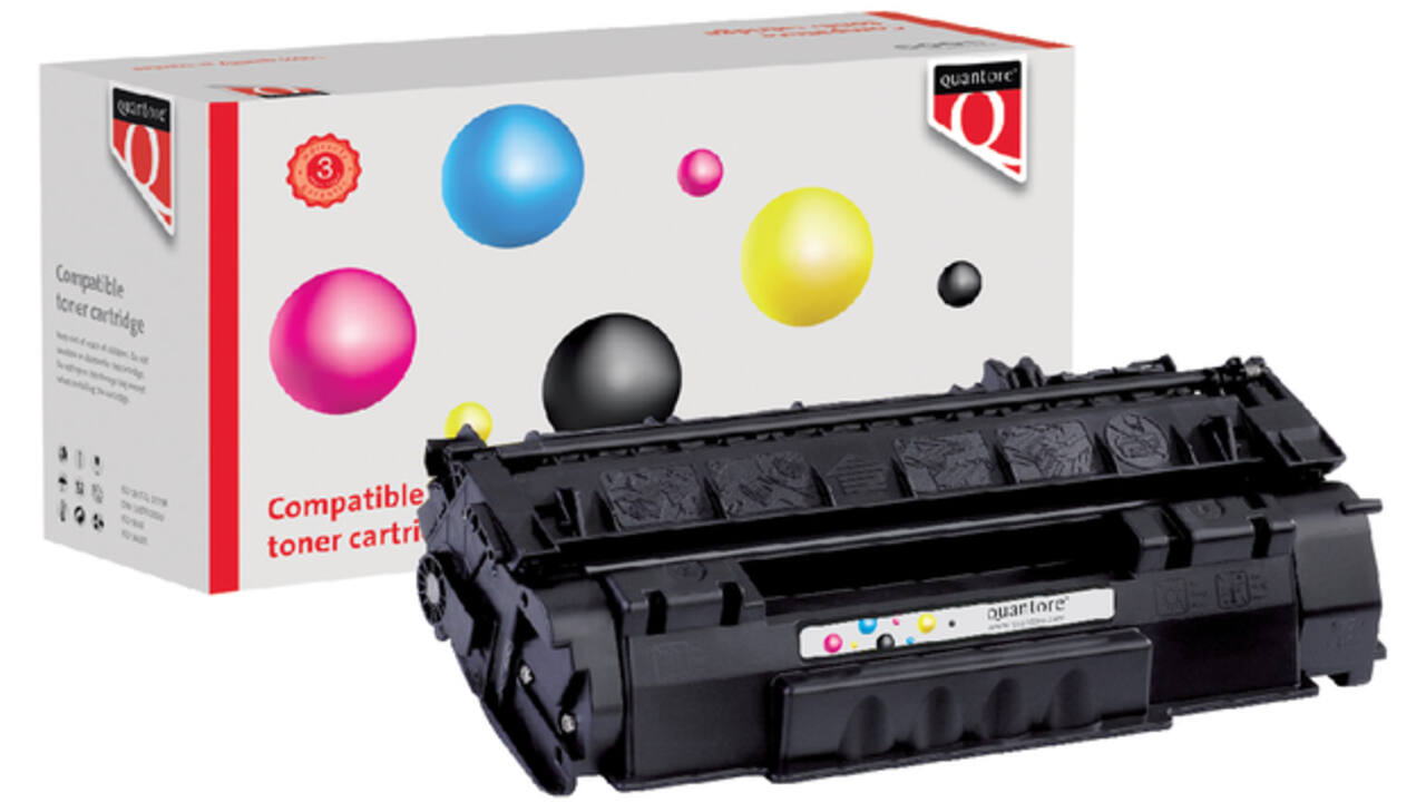 Tonercartridge Quantore alternatief tbv HP Q7553A 53A zwart