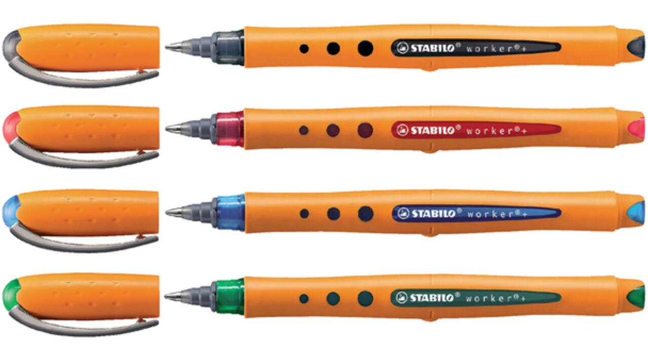 Rollerpen STABILO worker 2018/41 medium blauw