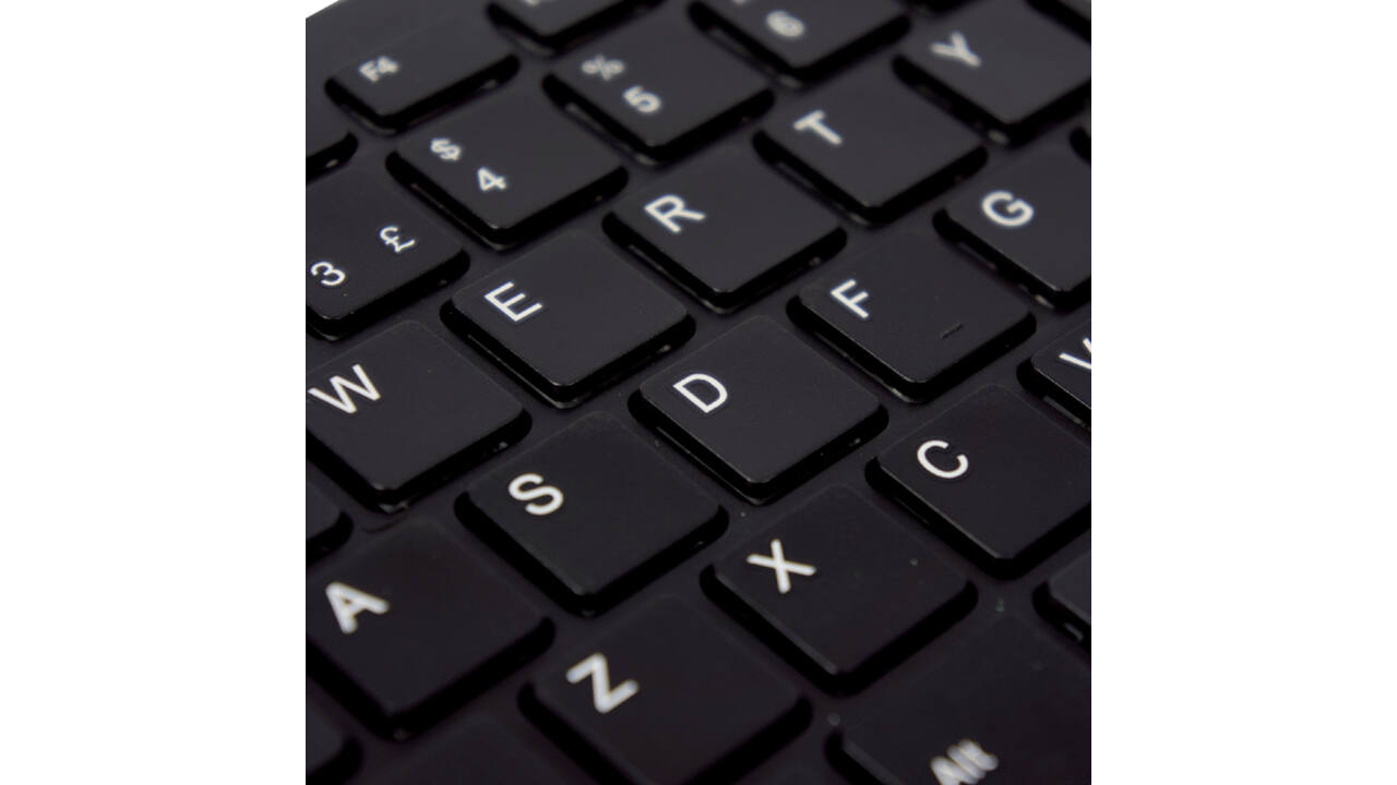 Ergonomisch toetsenbord R-Go Tools Compact Qwerty zwart