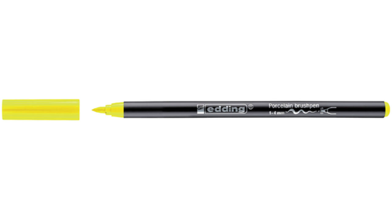 Brushpen edding 4200 porselein geel