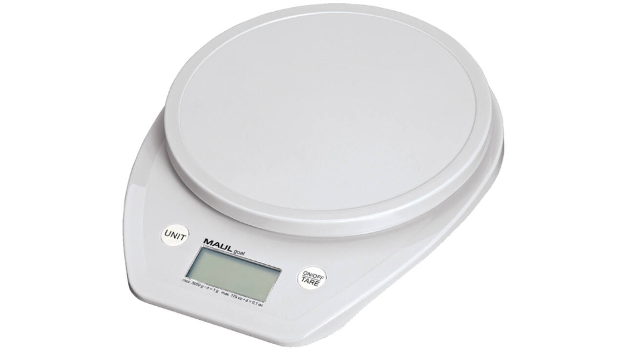 Briefweger MAUL Goal tot 5000 gram inclusief batterij wit
