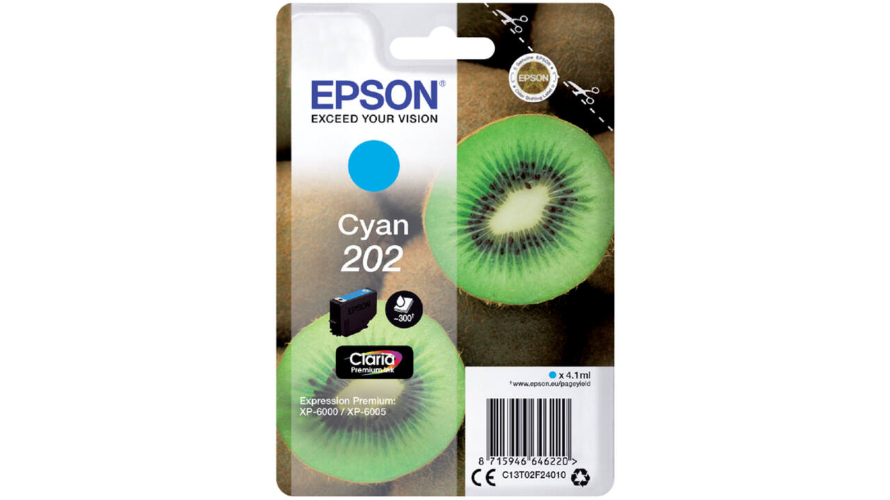 Inktcartridge Epson 202 T02F24 blauw