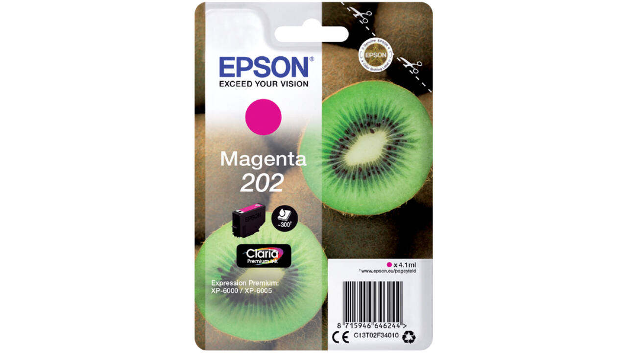 Inktcartridge Epson 202 T02F34 rood