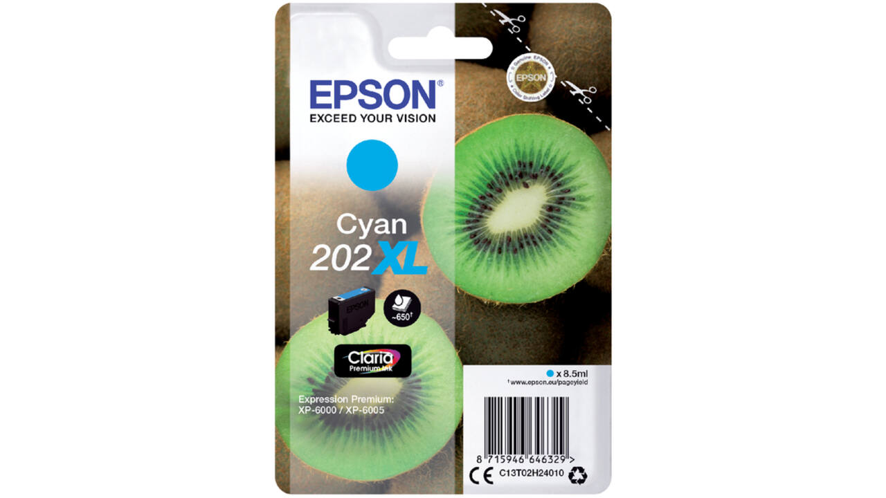 Inktcartridge Epson 202XL T02H24 blauw