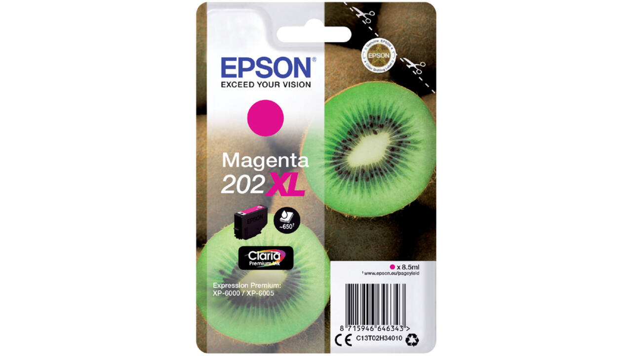 Inktcartridge Epson 202XL T02H34 rood