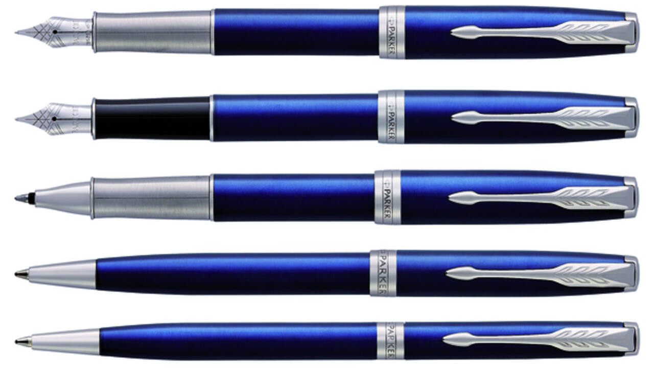 Balpen Parker Sonnet blue lacquer CT medium