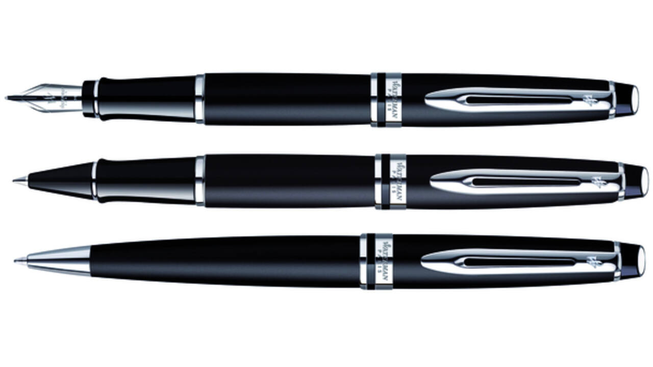 Rollerpen Waterman Expert matt black CT fijn
