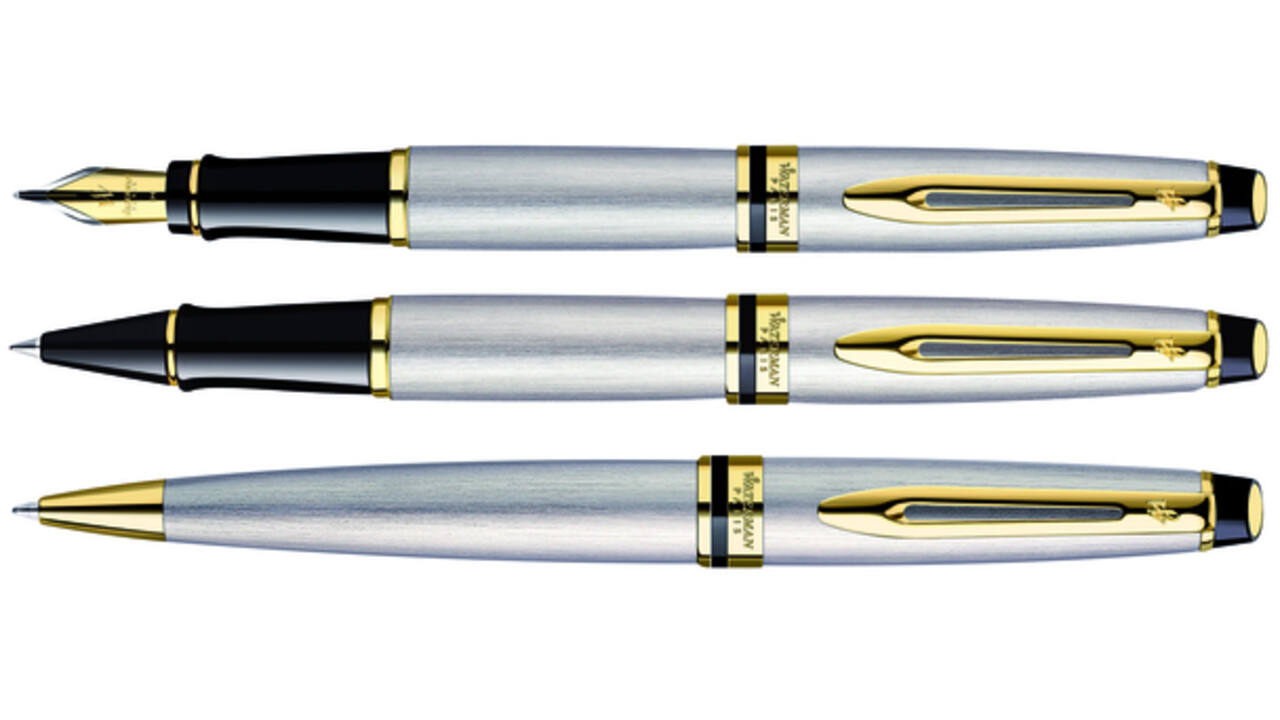 Vulpen Waterman Expert stainless steel GT medium