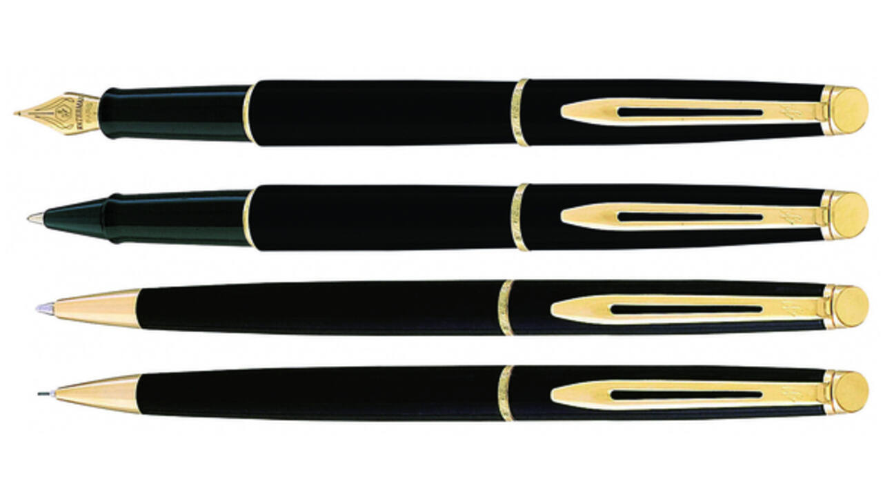 Rollerpen Waterman Hémisphère matt black GT fijn