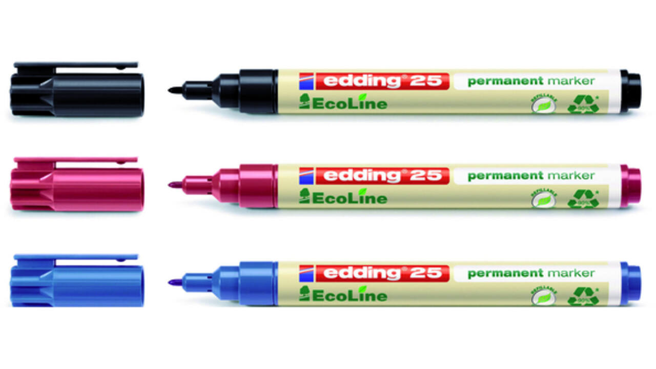 Viltstift edding 25 Ecoline rond 1mm zwart