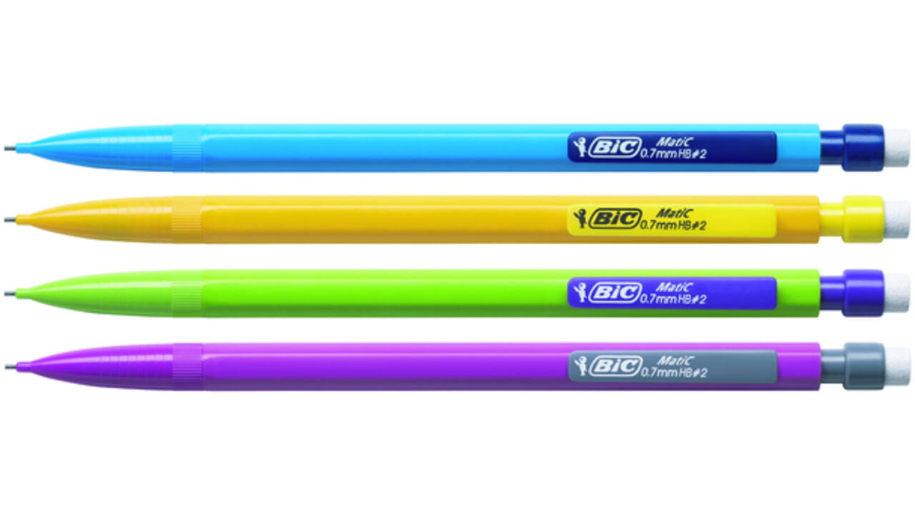 Vulpotlood Bic Matic fun HB 0.7mm blister à 3 stuks