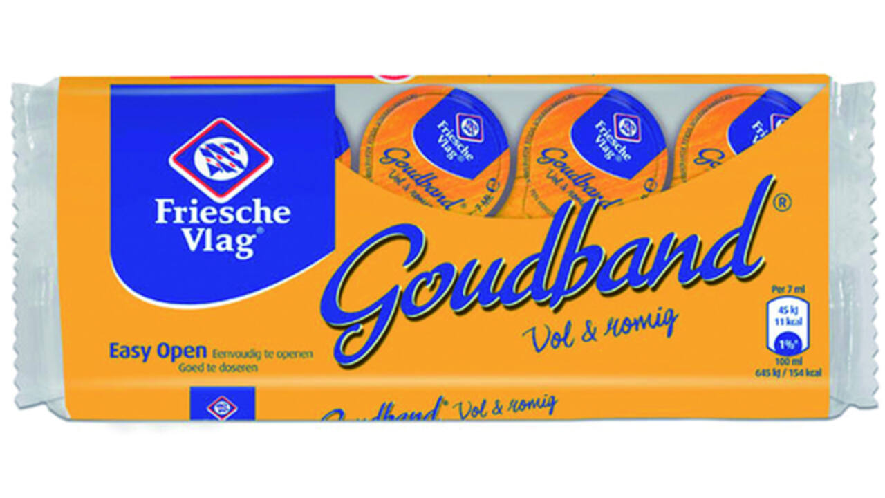 Koffiemelk Friesche Vlag goudband cups 10x7.5 gram