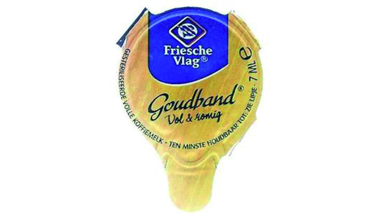 Koffiemelk Friesche Vlag goudband cups 10x7.5 gram