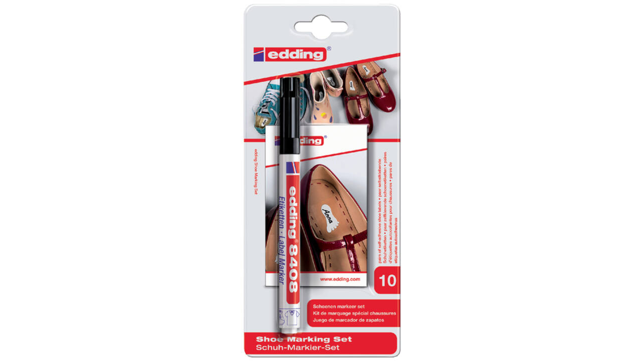 Viltstift edding 8408 schoenen rond 0.75mm zwart