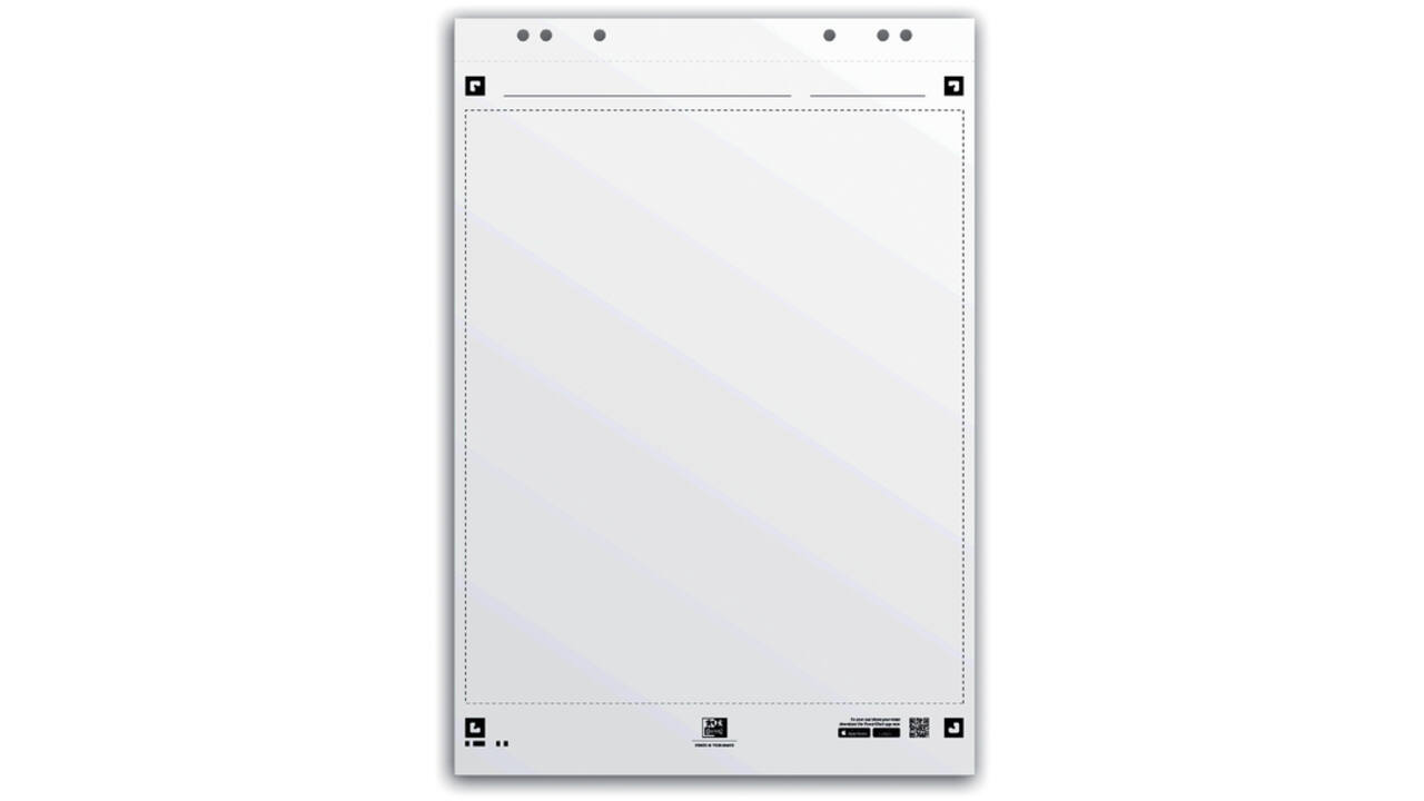 Flipoverpapier Oxford smart 65x98cm blanco 90gram 20vel
