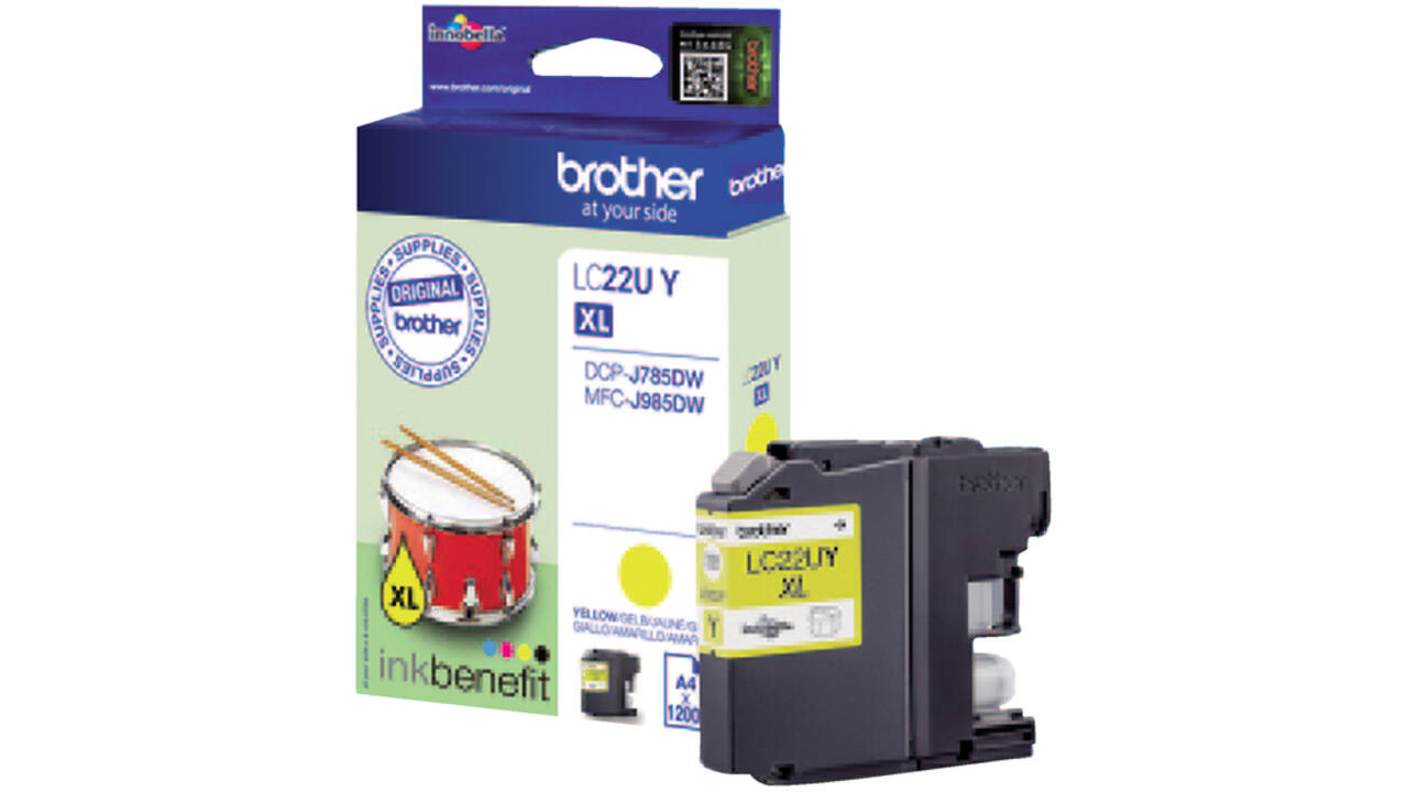 Inktcartridge Brother LC-22UY geel