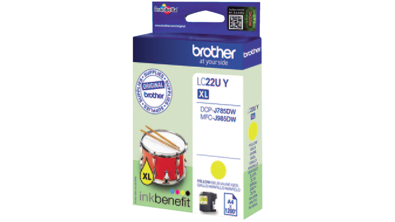 Inktcartridge Brother LC-22UY geel