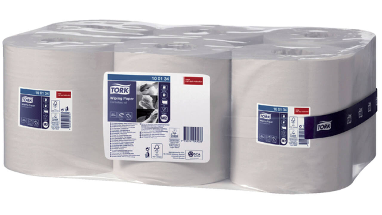 Poetspapier Tork M2 Advanced 1-laags 275m wit 100134