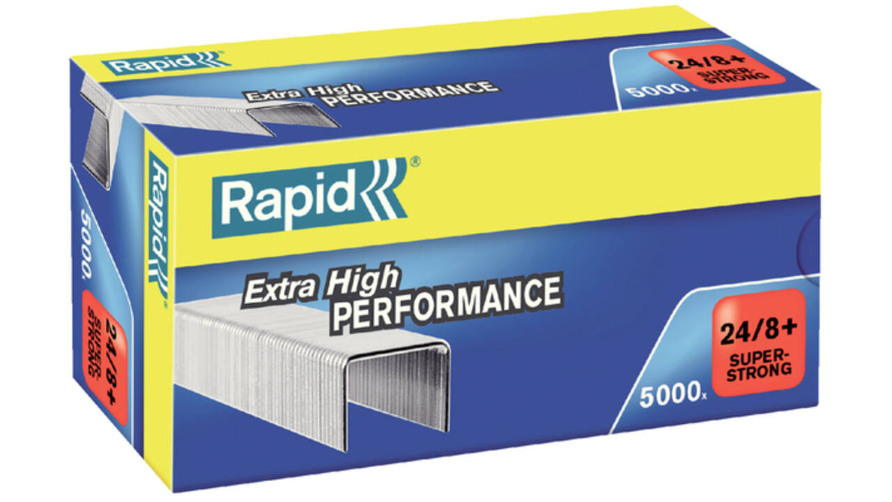 Nieten Rapid 24/8+ gegalvaniseerd super strong 5000 stuks