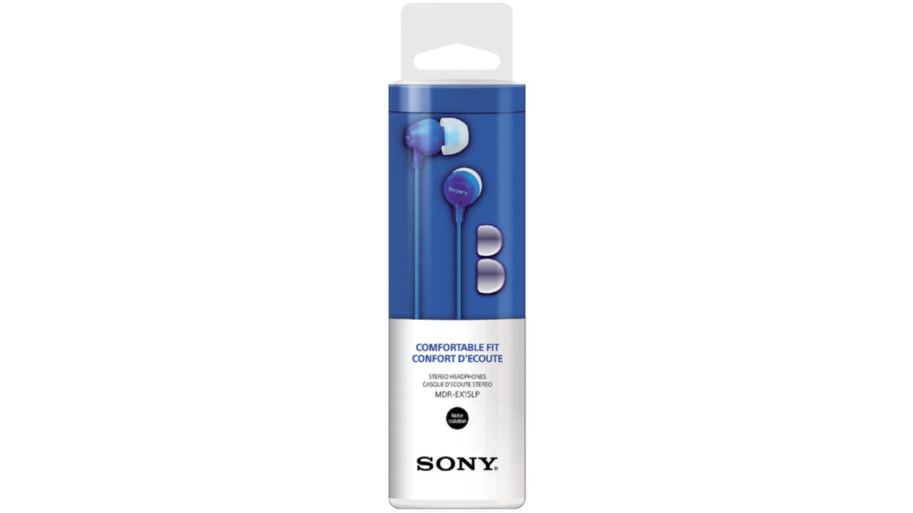 Oortelefoon Sony EX15LP basic blauw