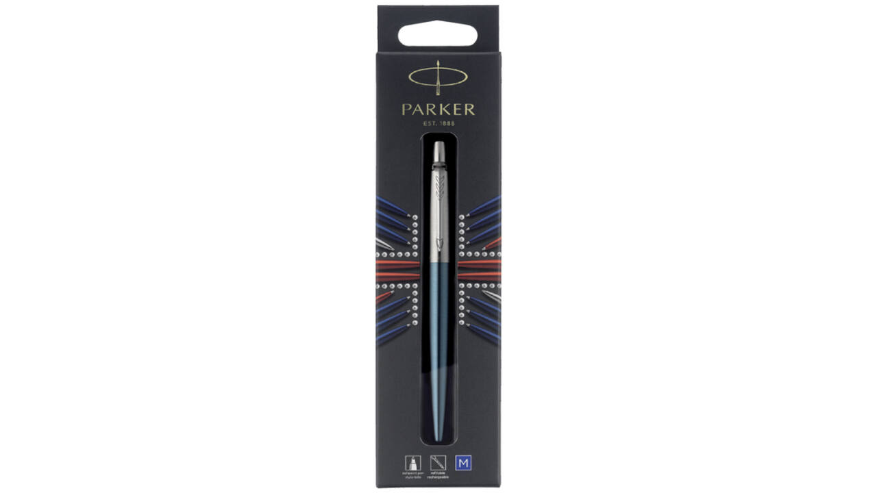 Balpen Parker Jotter Waterloo blue CT medium blister à 1 stuk