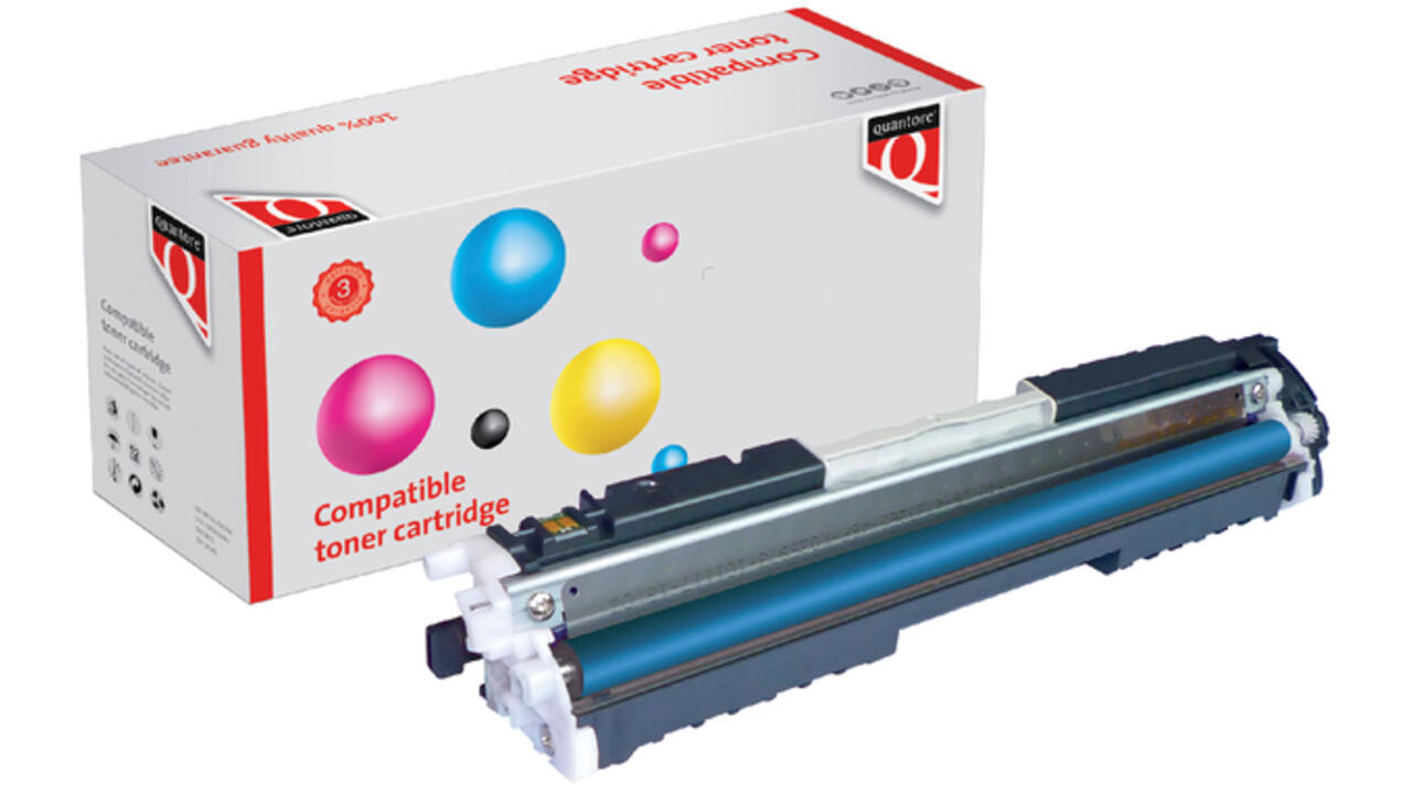 Tonercartridge Quantore alternatief tbv HP CE311A 126A blauw
