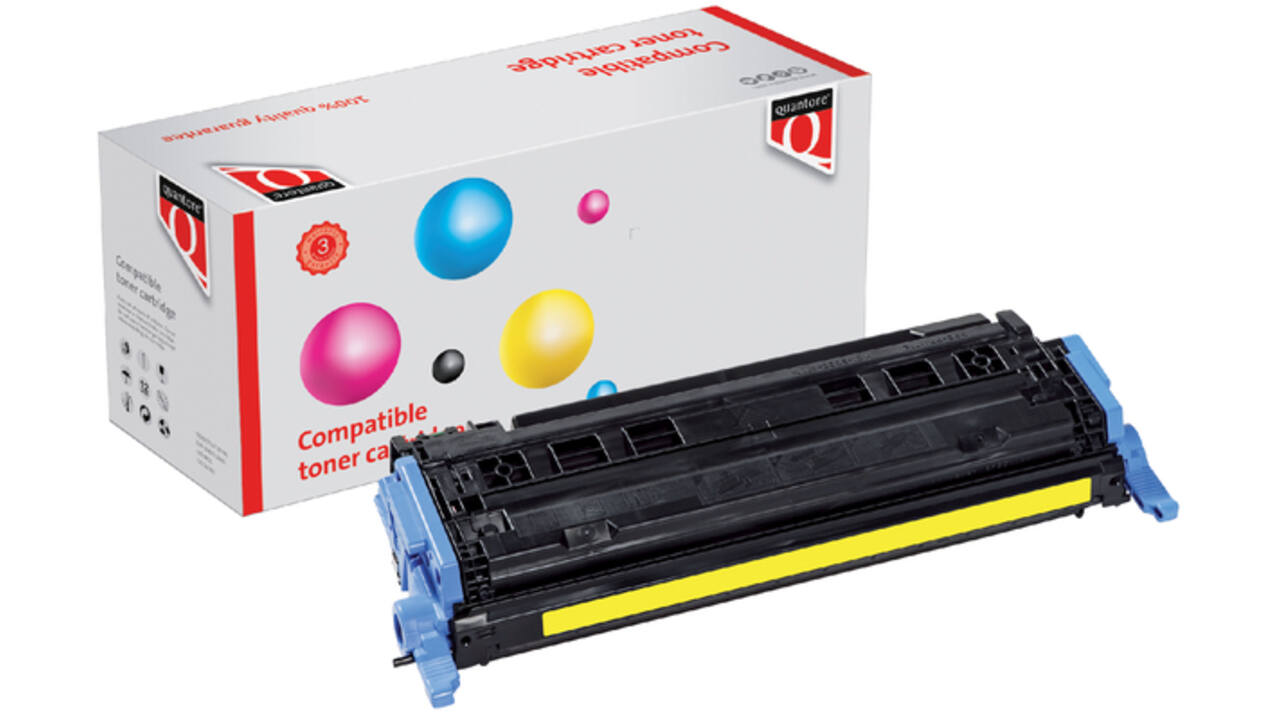 Tonercartridge Quantore alternatief tbv HP Q6002A 124A geel