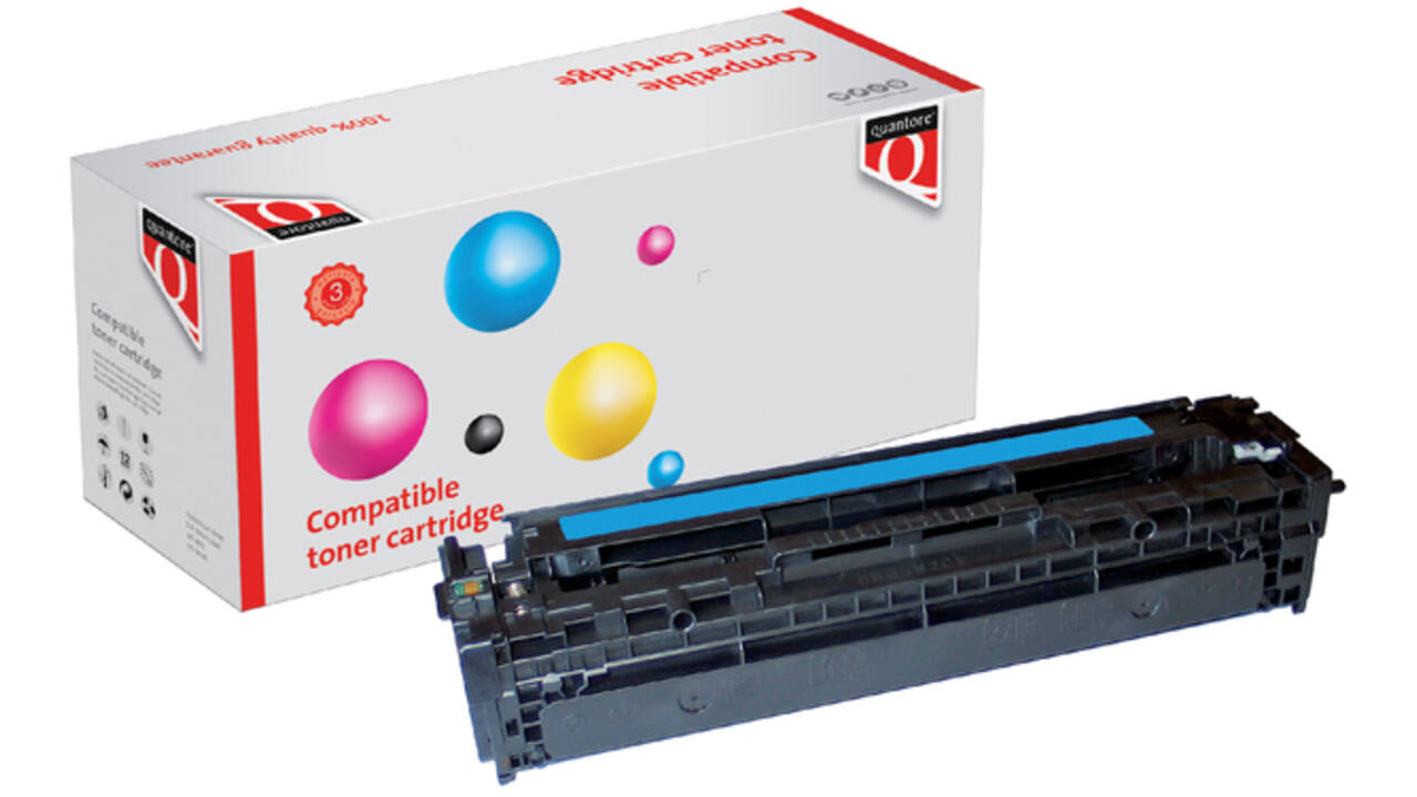 Tonercartridge Quantore alternatief tbv HP CB541A 125A blauw
