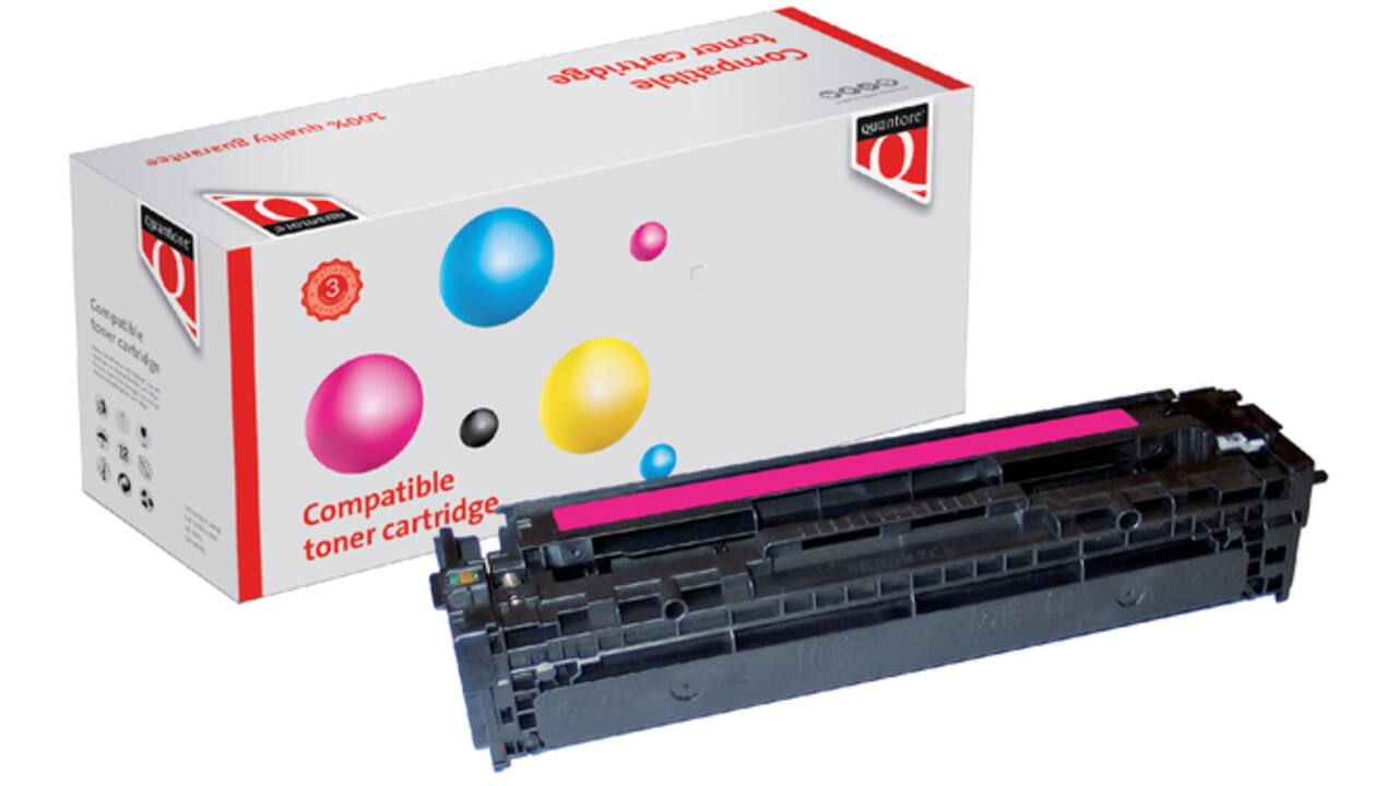 Tonercartridge Quantore alternatief tbv HP CB543A 125A rood