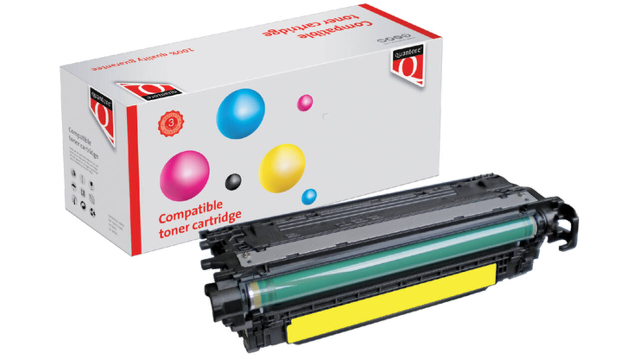 Tonercartridge Quantore alternatief tbv HP CE252A 504A geel
