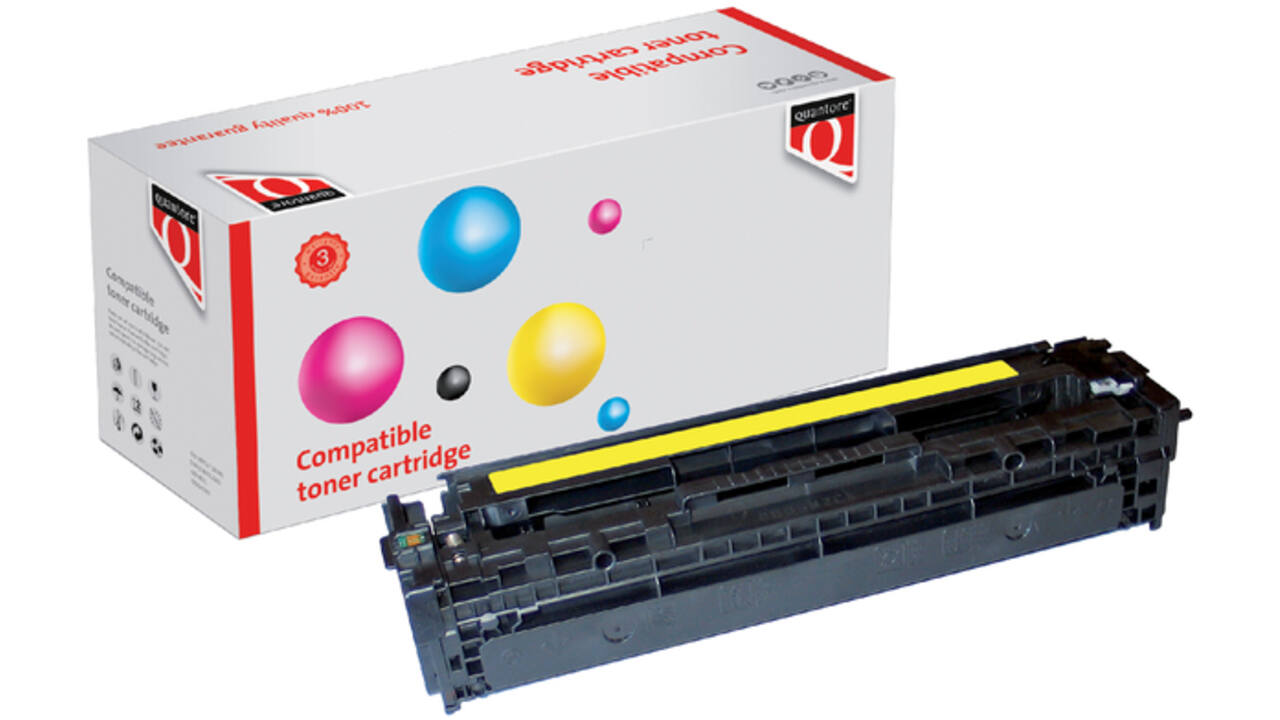 Tonercartridge Quantore alternatief tbv HP CE322A 128A geel