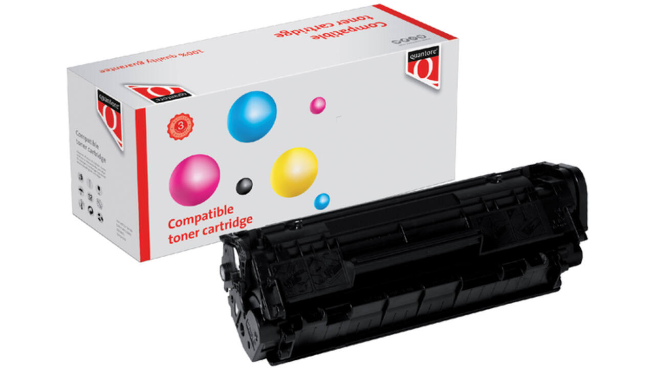 Tonercartridge Quantore alternatief tbv HP Q2612A 12A zwart