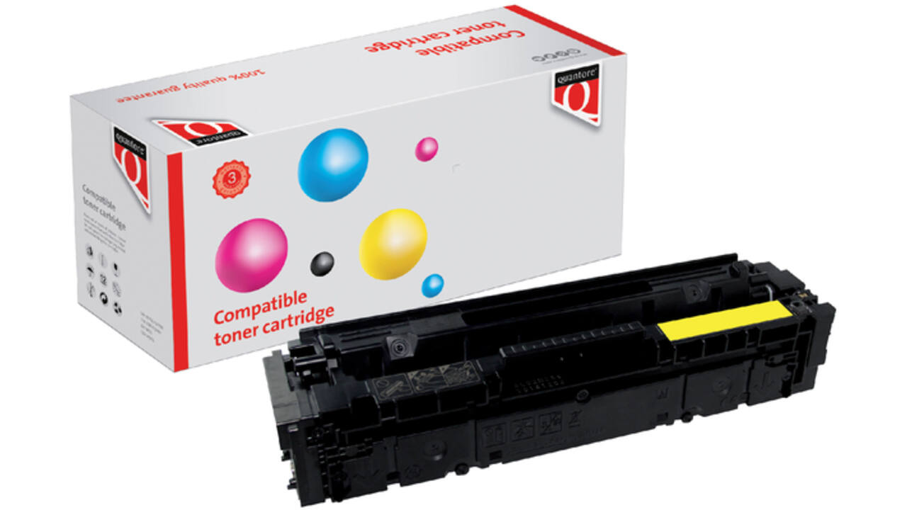 Tonercartridge Quantore alternatief tbv HP CF402X 201X geel