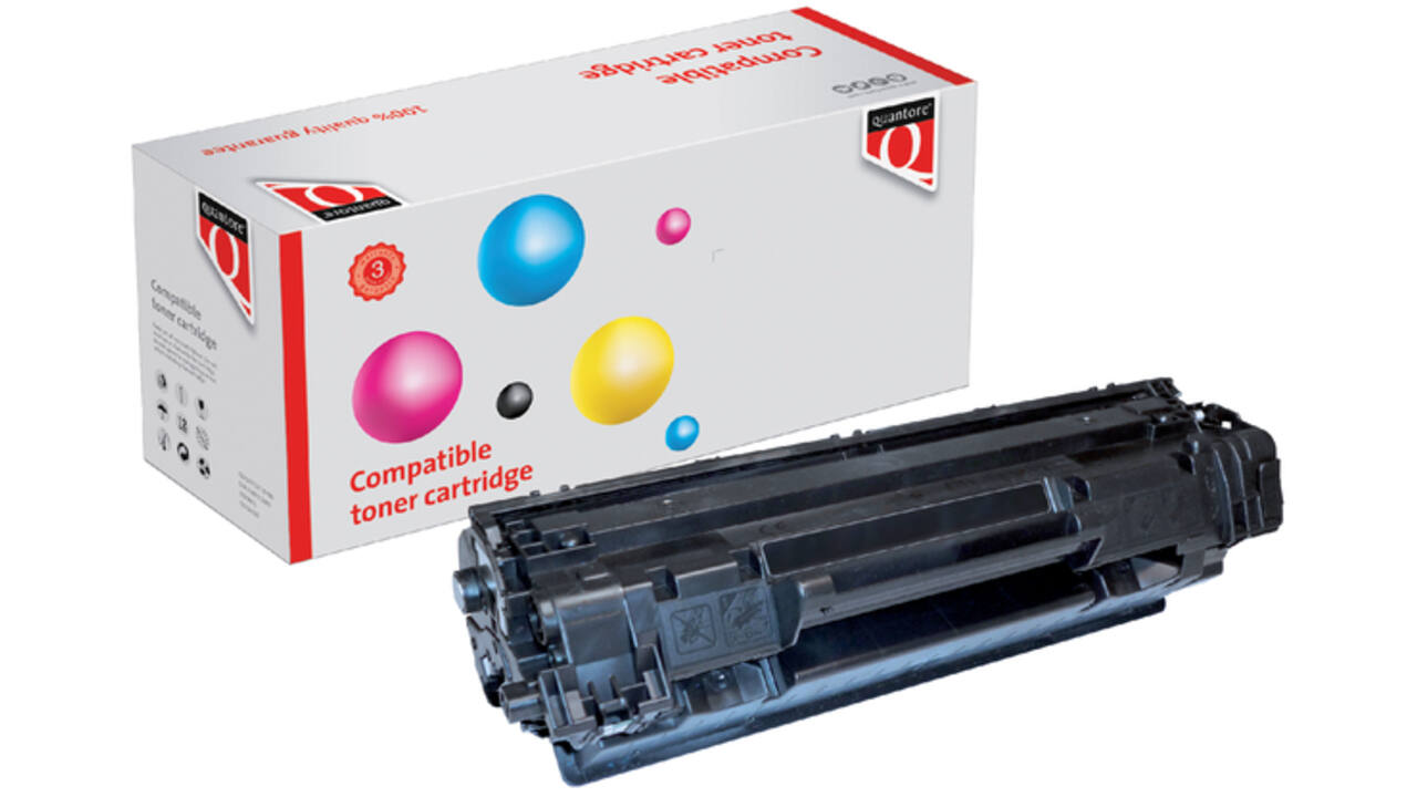 Tonercartridge Quantore alternatief tbv Canon 737/HP CF283X zwart