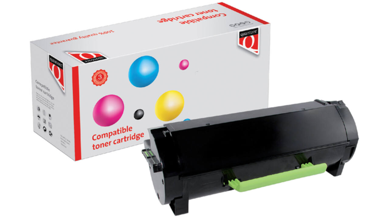 Tonercartridge Quantore alternatief tbv Lexmark 50F2U00 zwart