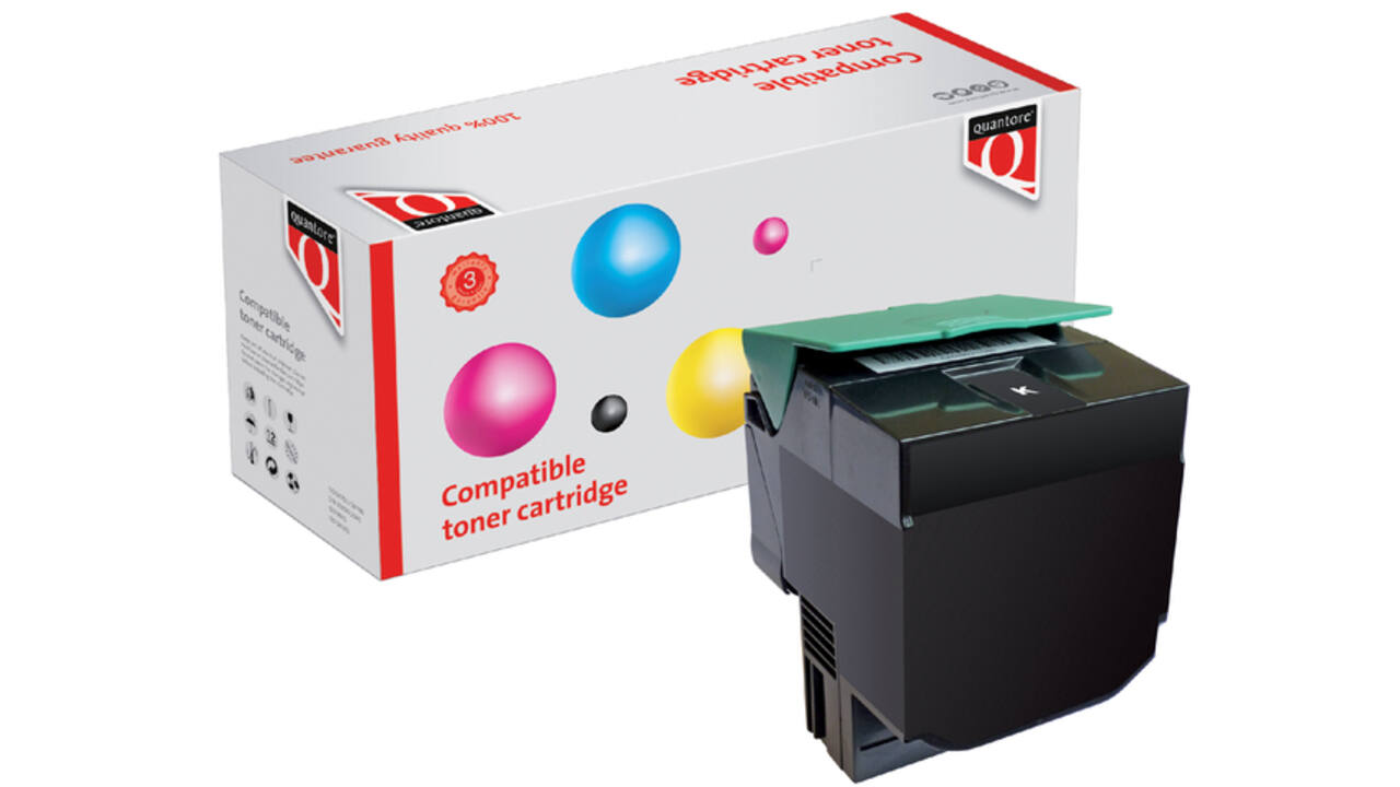 Tonercartridge Quantore alternatief tbv Lexmark C540H1KG zwart