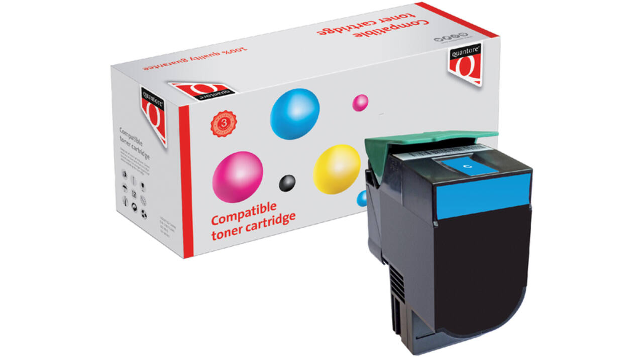 Tonercartridge Quantore alternatief tbv Lexmark C540H1CG blauw