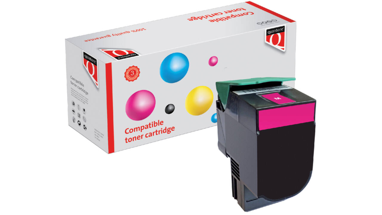 Tonercartridge Quantore alternatief tbv Lexmark C540H1MG rood