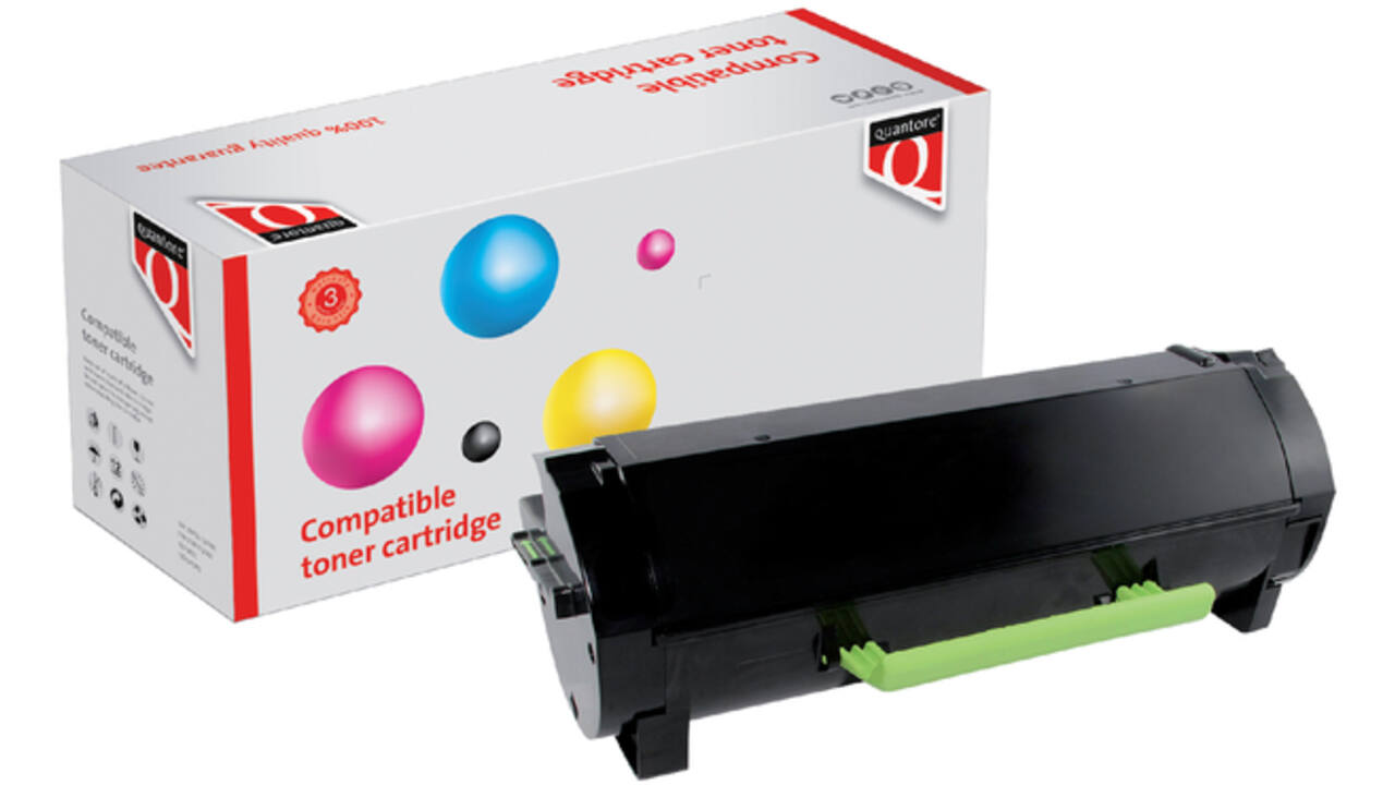 Tonercartridge Quantore alternatief tbv Lexmark 50F2000 zwart