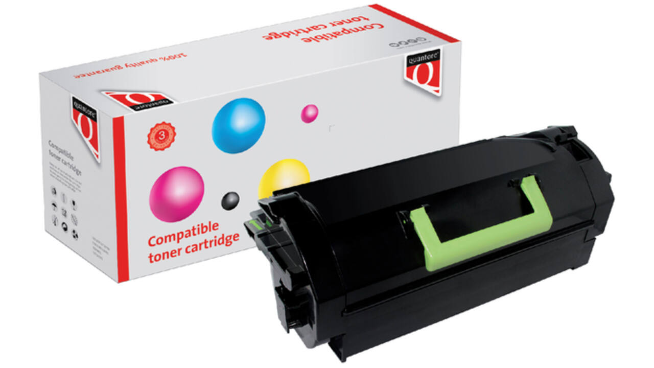 Tonercartridge Quantore alternatief tbv Lexmark 52D2000 zwart