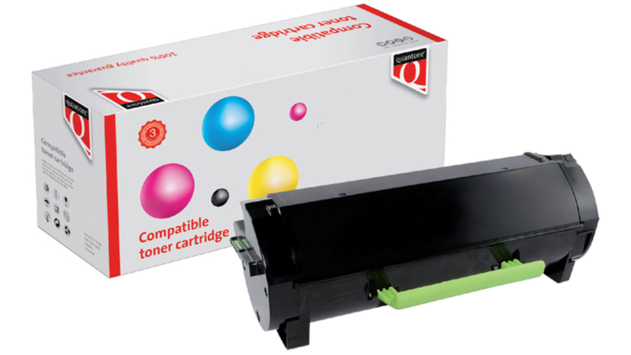 Tonercartridge Quantore alternatief tbv Lexmark 60F2H00 zwart