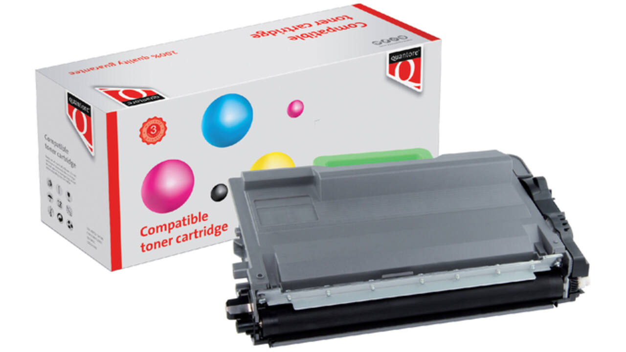 Toner Quantore alternatief tbv Brother TN-3480BK zwart