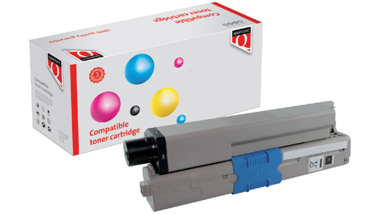 Toner Quantore alternatief tbv Oki 44973508 zwart