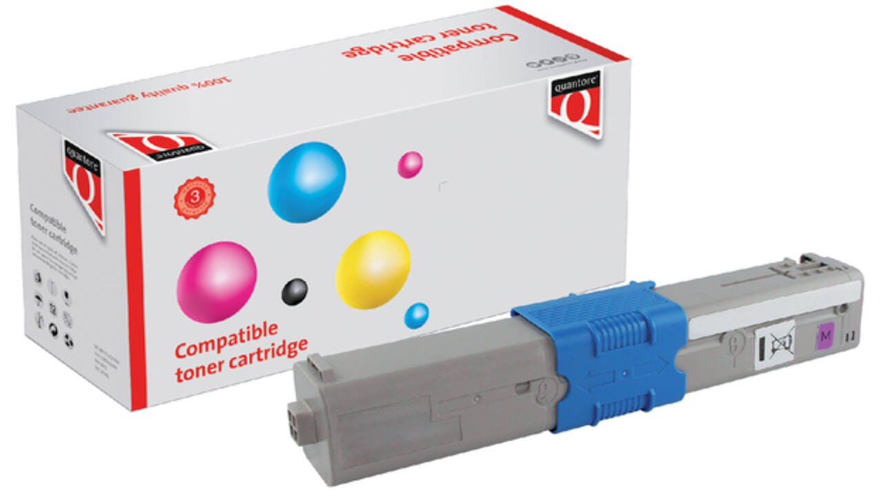 Toner Quantore alternatief tbv Oki 44469723 rood