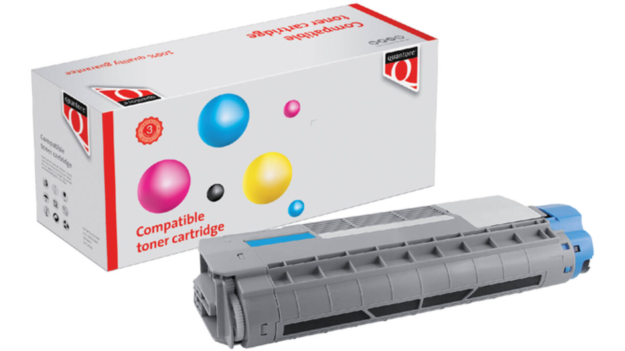 Toner Quantore alternatief tbv Oki 44315307 blauw