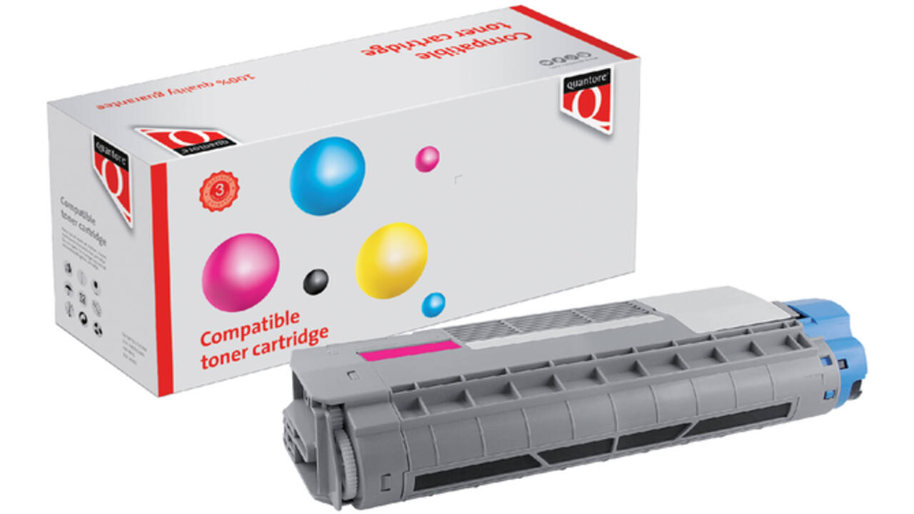 Toner Quantore alternatief tbv Oki 44315306 rood