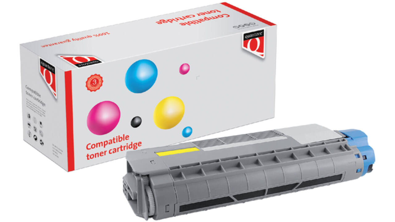 Toner Quantore alternatief tbv Oki 44315305 geel
