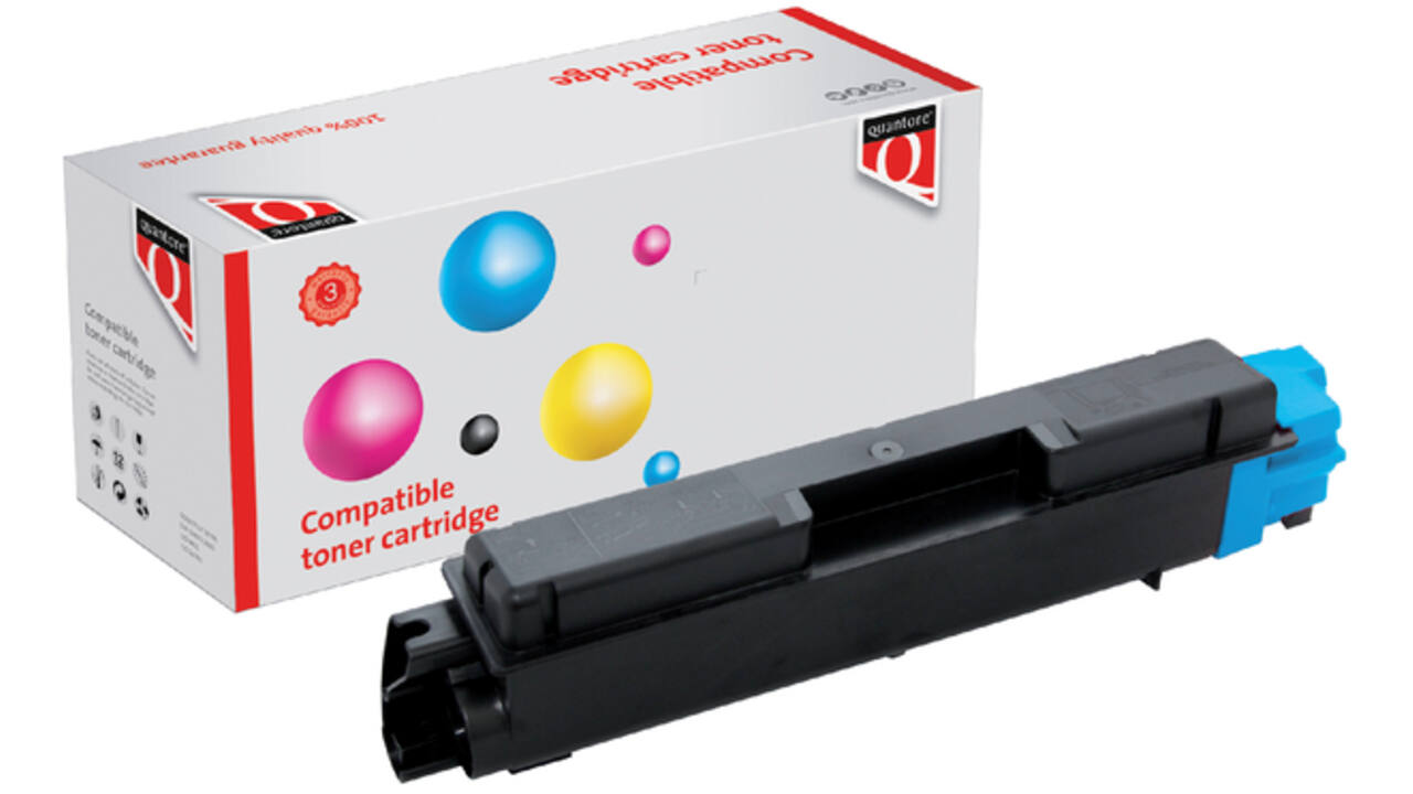 Toner Quantore alternatief tbv Kyocera TK-580C blauw